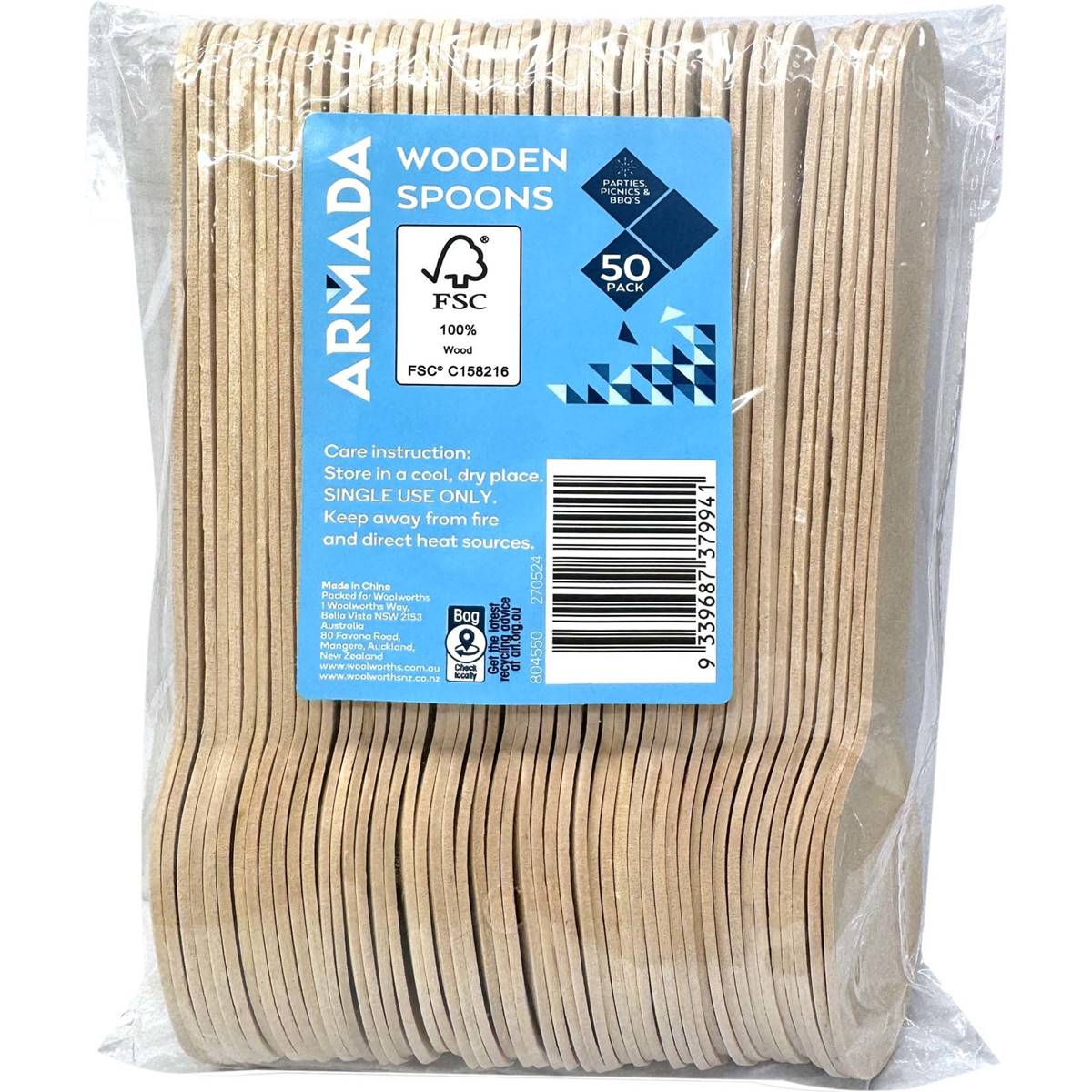 Armada Wooden Spoons 50 pack