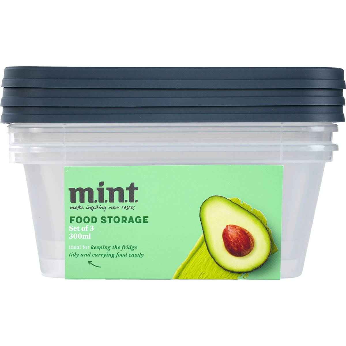 MINT Food Storage Containers 300mL 3 pack