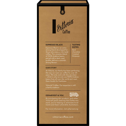 Vittoria Espresso Black Coffee Capsules 10 Pack