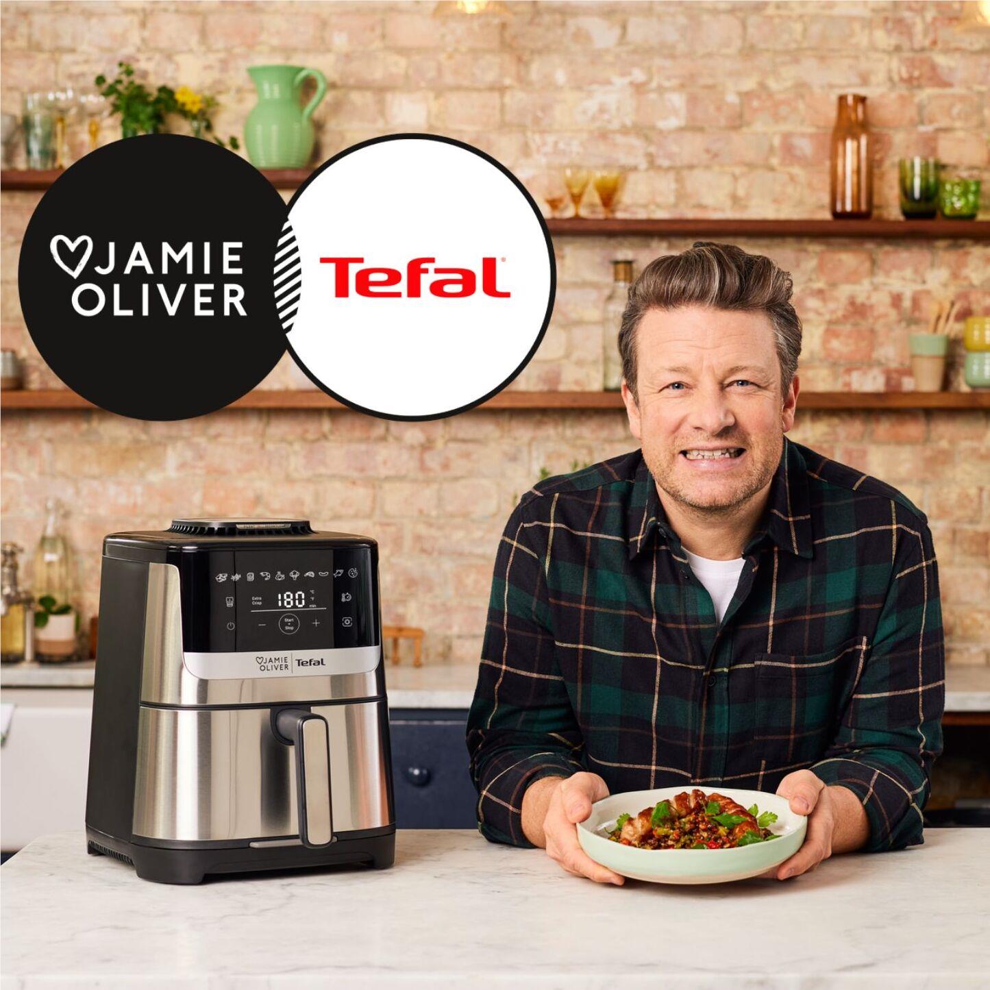 Tefal Jamie Oliver 5L Easy Fry Silence Deluxe Air Fryer