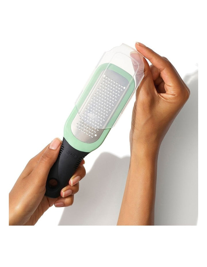 Good Grips Etched Ginger & Garlic Grater in Black
