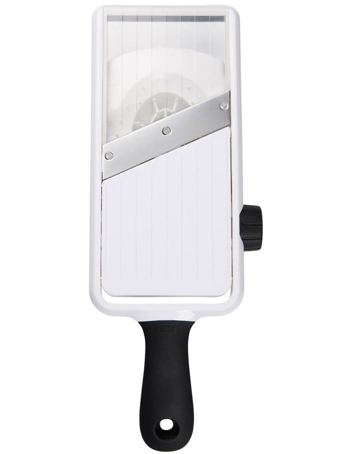 Good Grips Adjustable Hand-Held Mandoline Slicer in White