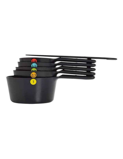 Good Grips Plastic Measuring Cups Set 6 Piece in Black