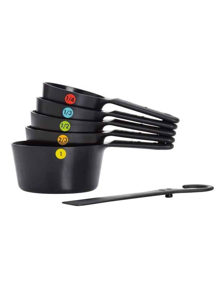 Good Grips Plastic Measuring Cups Set 6 Piece in Black