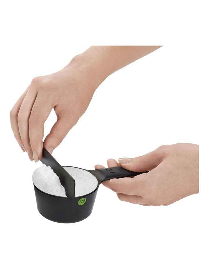 Good Grips Plastic Measuring Cups Set 6 Piece in Black