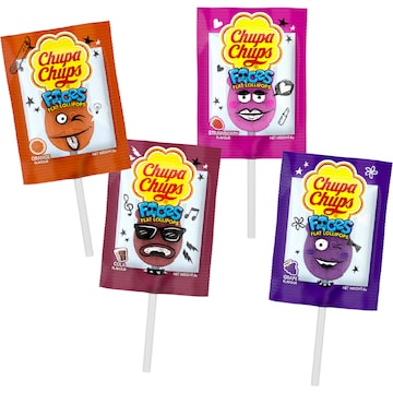 Chupa Chups Faces Flat Lollipops 35 pack