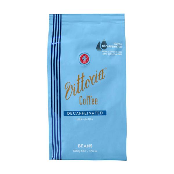 VITTORIA DECAF COFFEE BEANS 500G