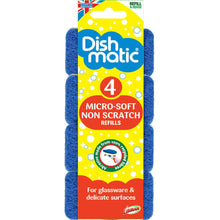 Dishmatic Micro Soft Non Scratch Refills 4 pack