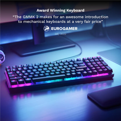 Glorious GMMK 2 Full Size Prebuilt Gaming Keyboard (Black)