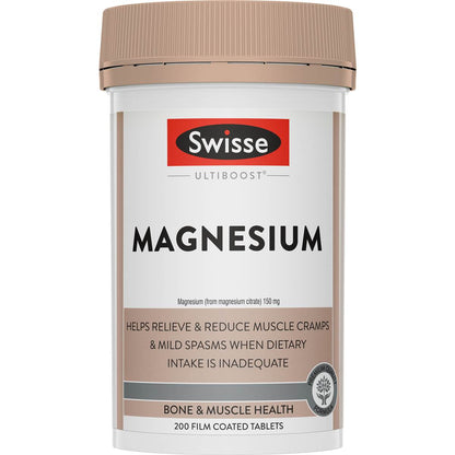 Swisse Ultiboost Magnesium Tablets 200 pack