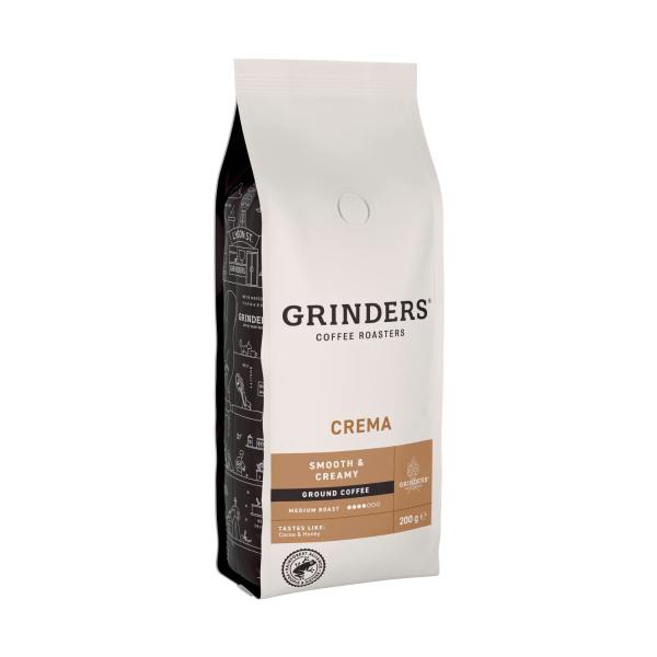 GRINDERS CREMA GROUND COFFEE 200G