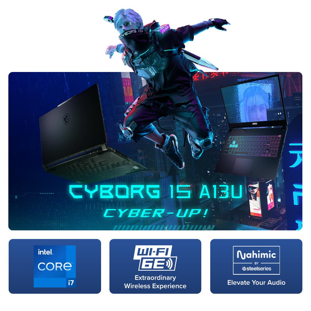 MSI Cyborg 15 15.6" FHD 144Hz Gaming Laptop (Intel Core i7) [Geforce RTX 3050]