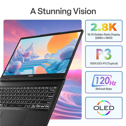 MSI Venture A14 AI+ 14" 2.8K OLED 120Hz Next-Level Laptop (Ryzen AI 7) [512GB]