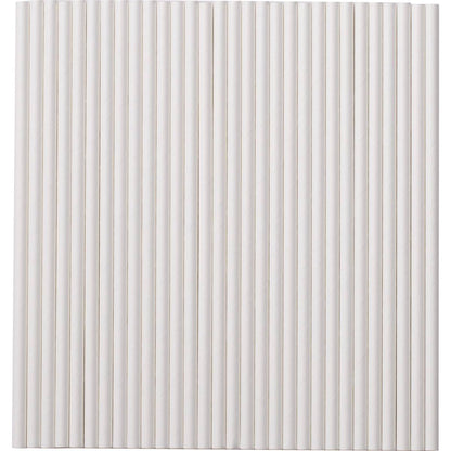 Armada Paper Straws White 30 pack