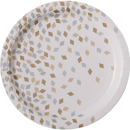 Armada Paper Plates Gold & Silver 10 pack