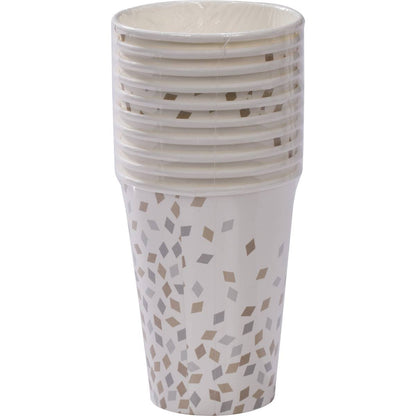 Armada Paper Cups Gold & Silver 10 pack