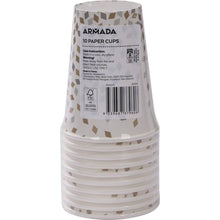 Armada Paper Cups Gold & Silver 10 pack
