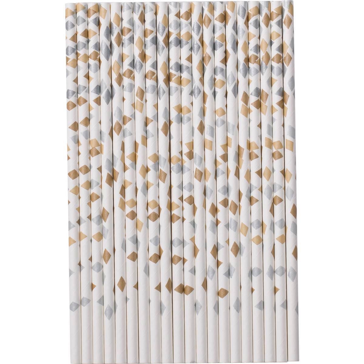 Armada Paper Straws Gold & Silver 20 pack