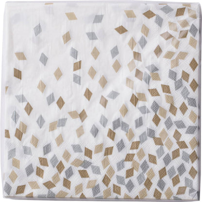 Armada Serviettes Gold & Silver 20 pack