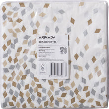 Armada Serviettes Gold & Silver 20 pack