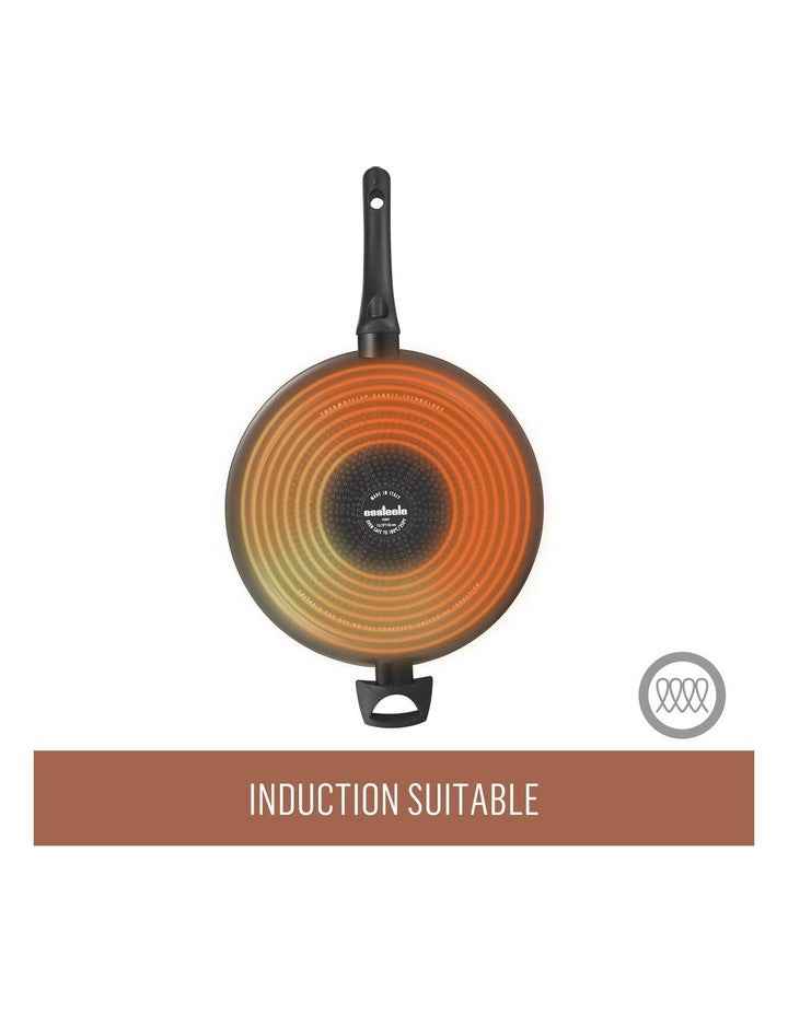 Per Salute Nonstick Induction Open French Skillet 32cm in Black