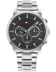 Multi-Function Dark Grey Stainless Steel Watch 1791794