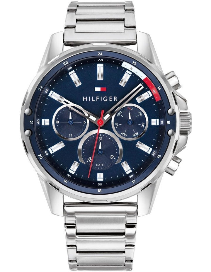 Mason Multi-Function Blue Silver Steel Watch 1791788
