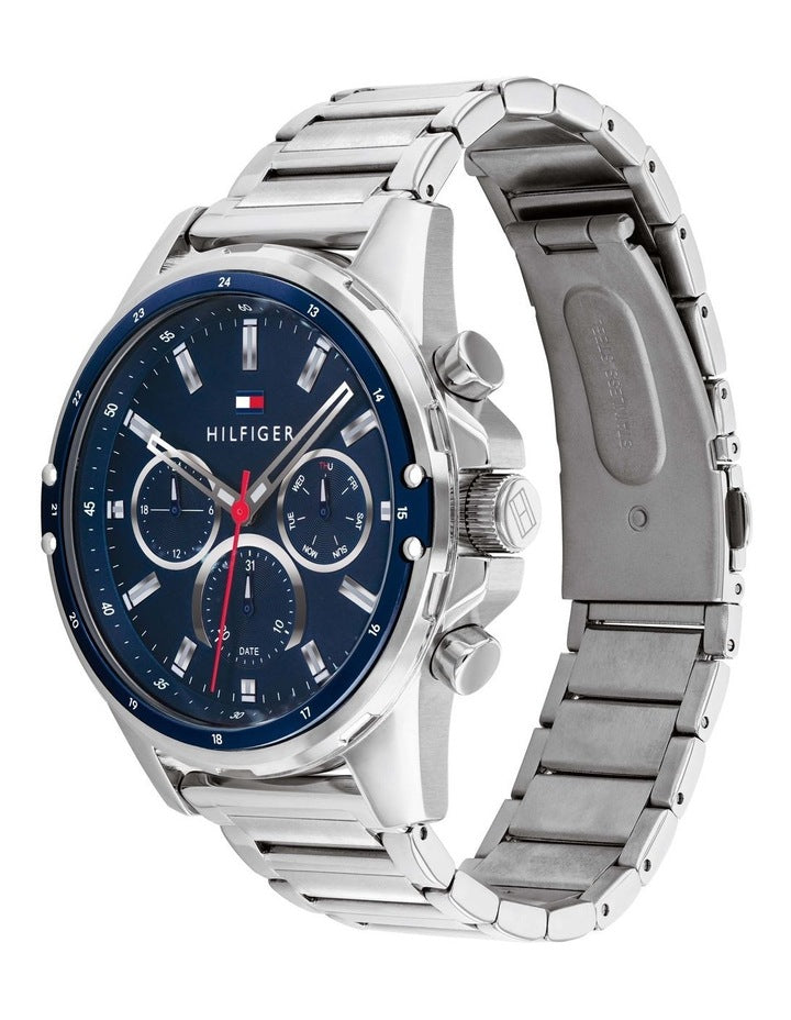 Mason Multi-Function Blue Silver Steel Watch 1791788
