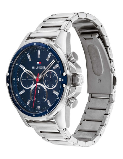 Mason Multi-Function Blue Silver Steel Watch 1791788
