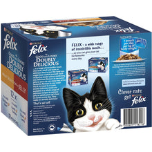 Felix Adult Doubly Delicious Meat Selection In Jelly Cat Food 85g x12 Pack