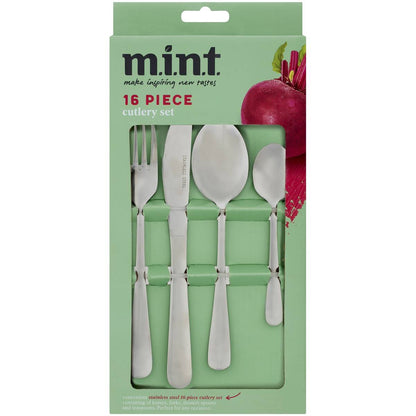 MINT Cutlery Set Stainless Steel 16 Pack