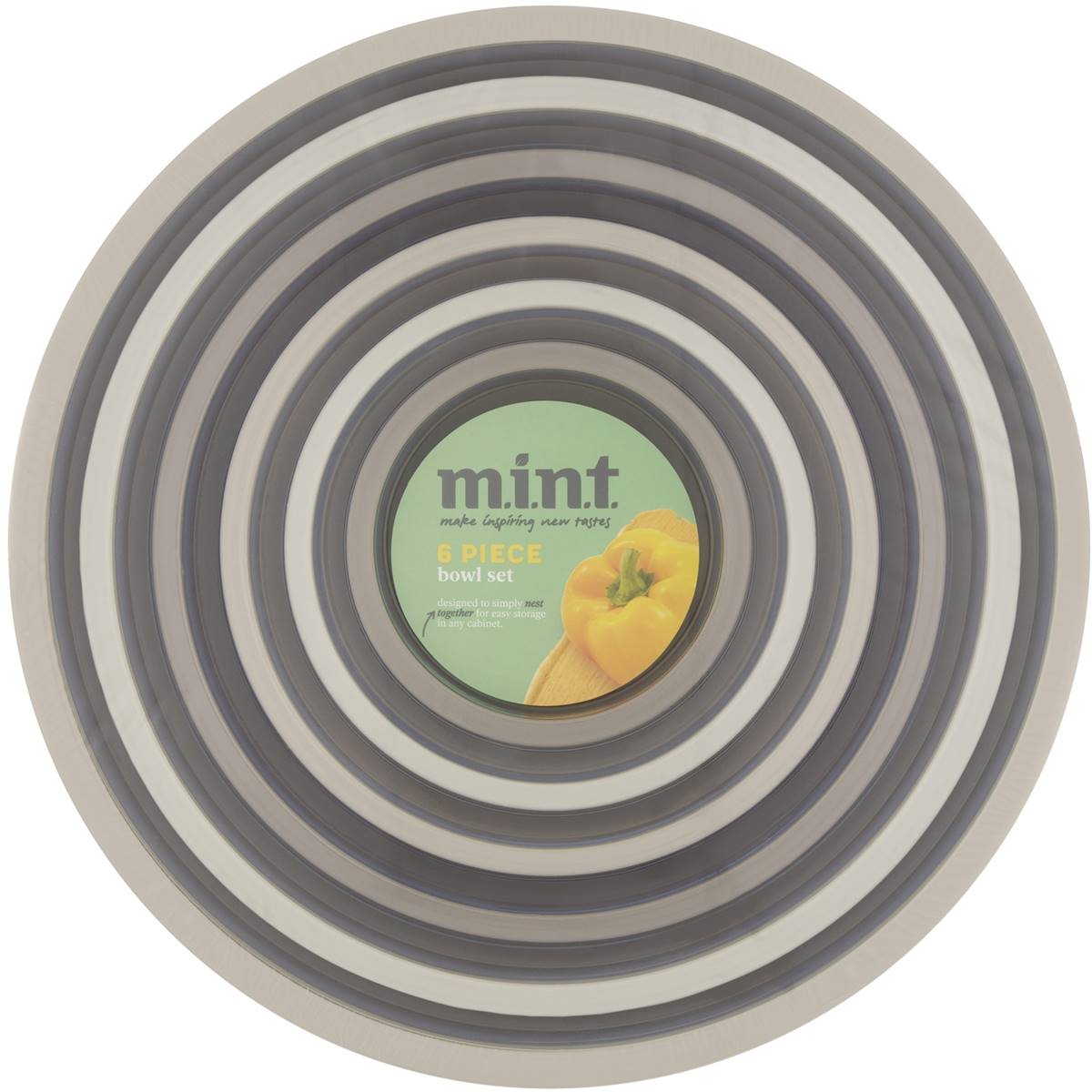 MINT Coloured Bowl Set 6 Pack