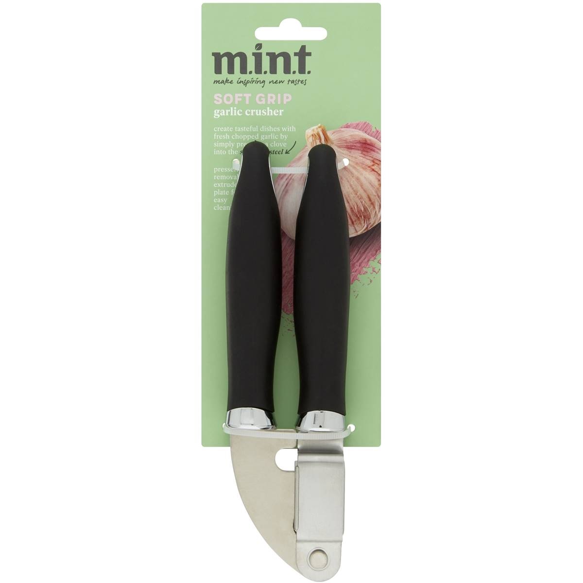MINT Soft Grip Garlic Crusher Each