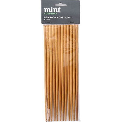 MINT Bamboo Chopsticks 6 pack