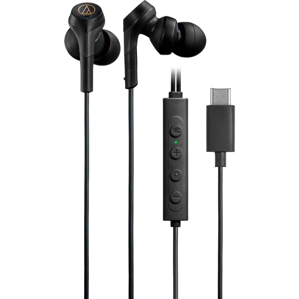 Audio-Technica USB-C Wired Noise Cancelling In-Ear Headphones (Black)