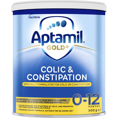 Aptamil Gold+ Colic & Constipation Baby Formula From 0-12 Months 900g