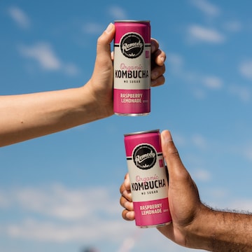 Remedy Raspberry Lemonade Kombucha 250mL x 4 pack