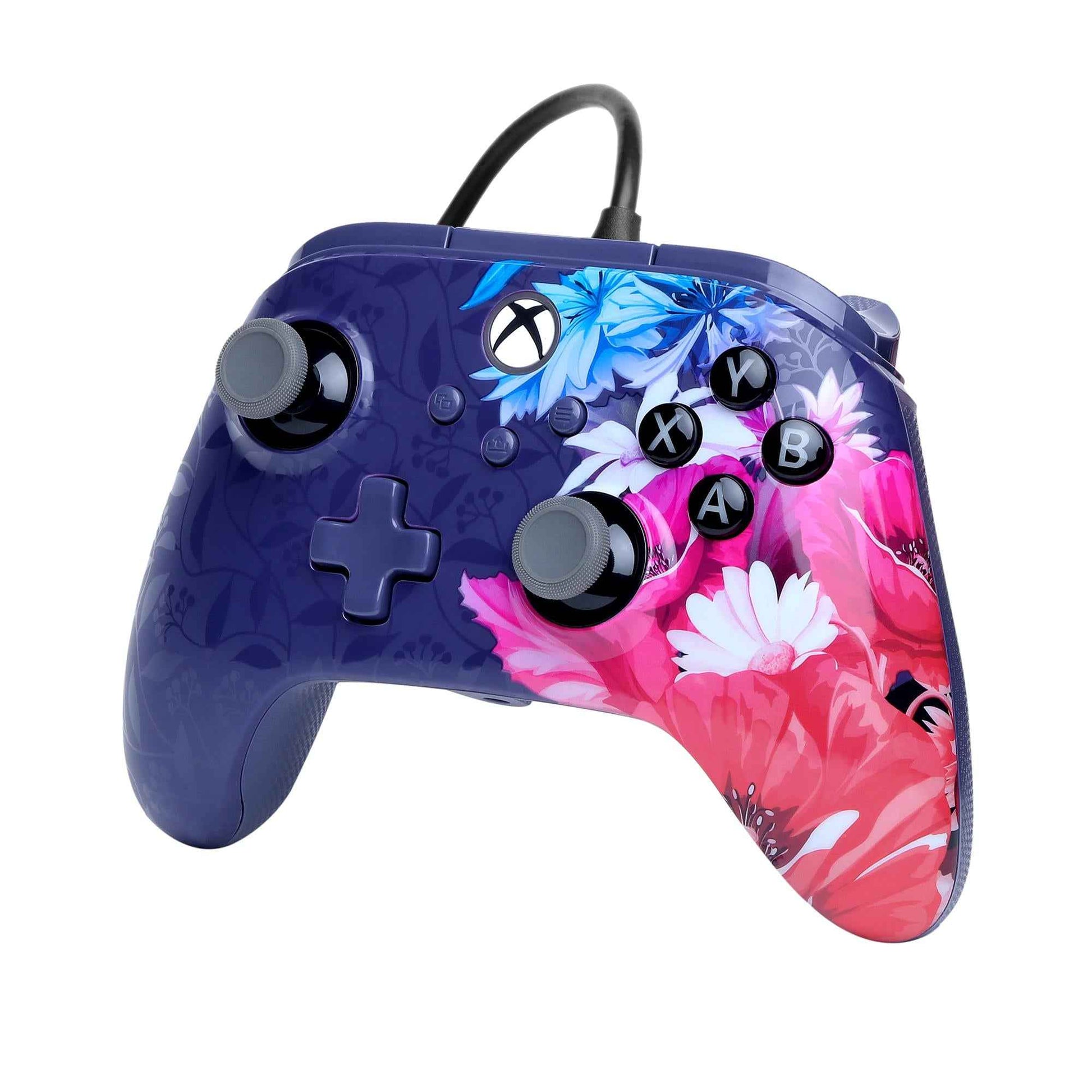 PowerA Advantage Plus Wired Controller for Xbox Series X/S with Hall Effect Modules (Night Blossom)