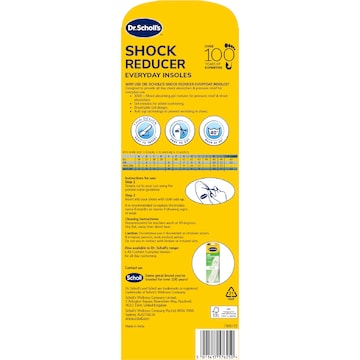 Scholl Shock Reducer Shoe Base Insoles each