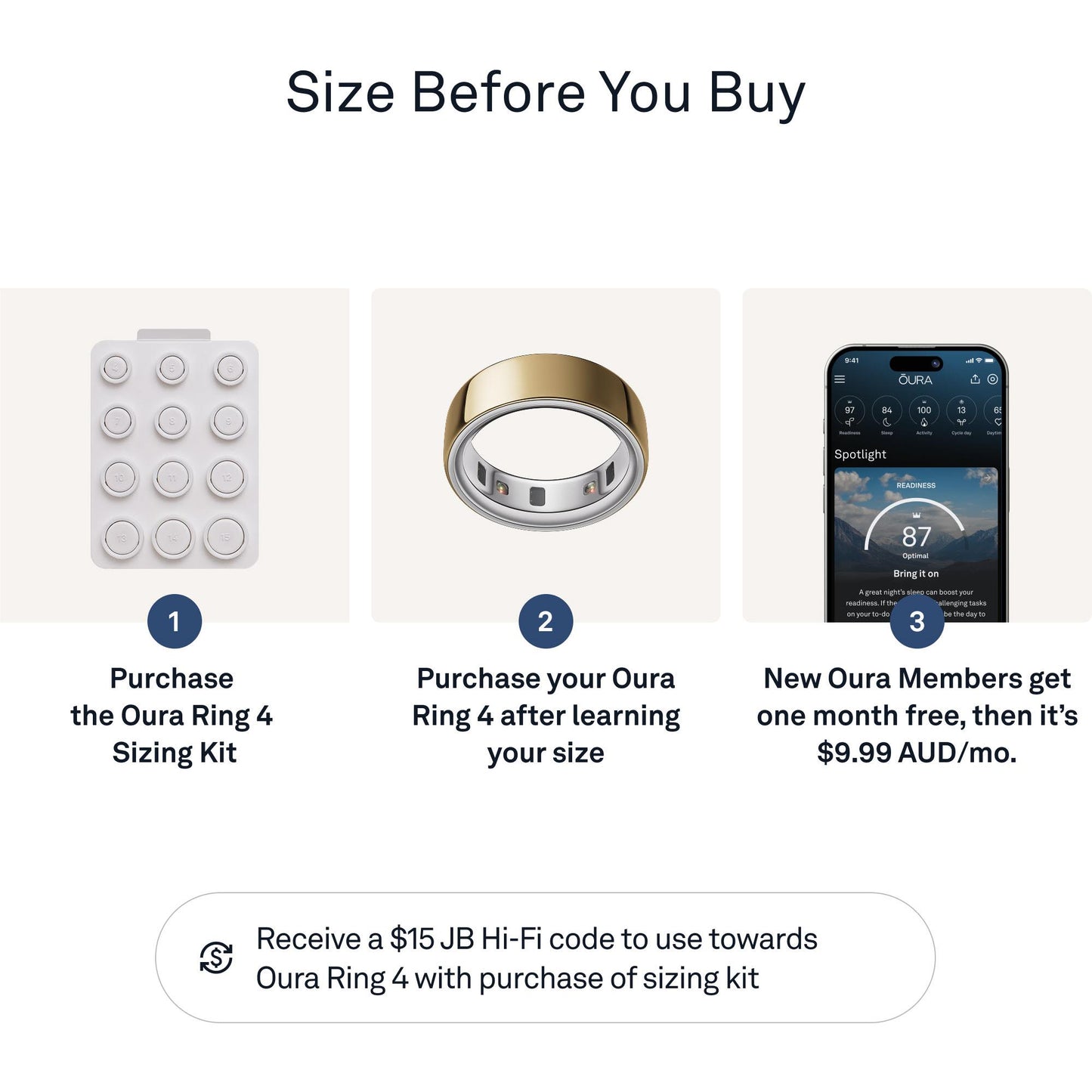 Oura Ring 4 Sizing Kit