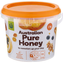 Woolworths Pure Australian Honey Pail 1kg