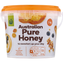 Woolworths Pure Australian Honey Pail 1kg