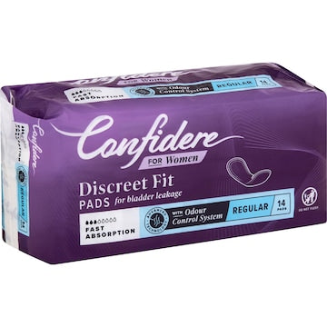 Confidere Incontinence Pads Regular 14 pack
