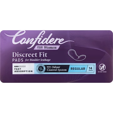 Confidere Incontinence Pads Regular 14 pack