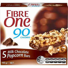 Fibre One 90 Calorie Milk Chocolate Popcorn Bars 21g x 5 pack