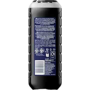 Nivea Men Deep 3 In 1 Shower Gel & Body Wash 500mL