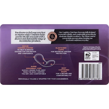 Confidere Incontinence Pads Extra 12 pack