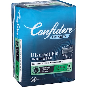 Confidere Incontinence Pants Mens Large 8 pack
