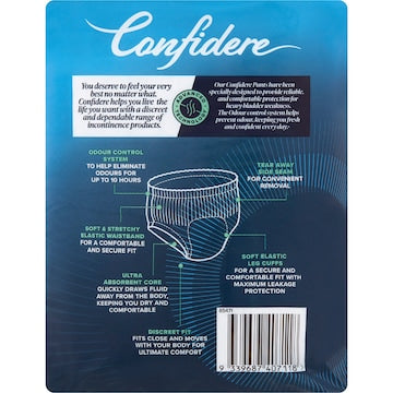 Confidere Incontinence Pants Mens Large 8 pack