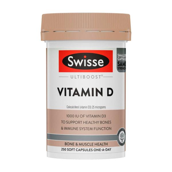 SWISSE ULTIBOOST VITAMIN D CAPSULES 250PK